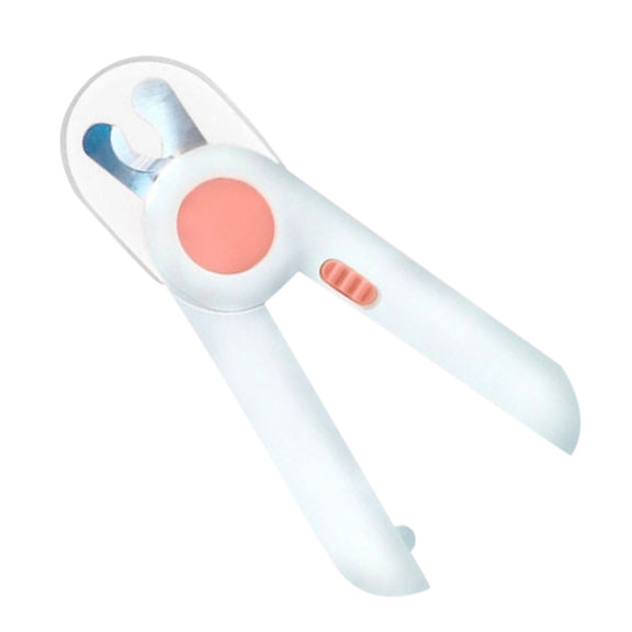 Pet Cat and Dog LED Light Nail Clippers (Pink)