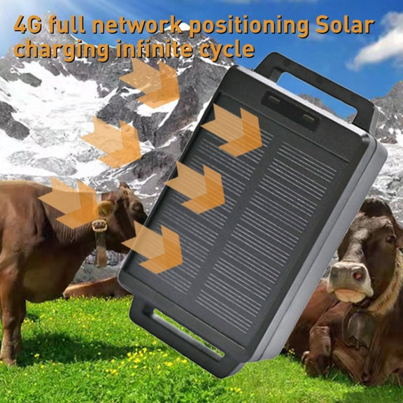 4G US Version Intelligent Water-resistant GPS Pet Tracker Solar Energy Cattle Sheep Position Locator