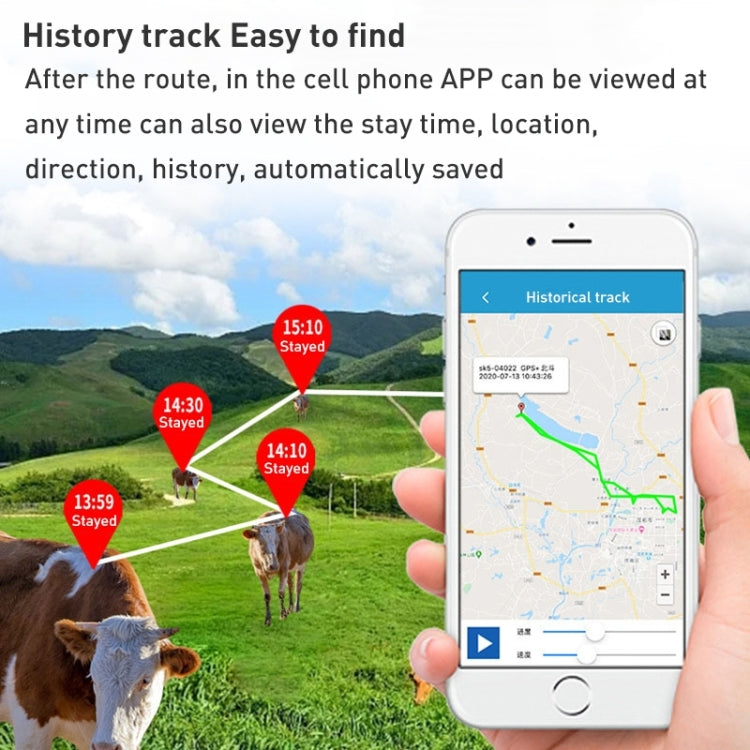 4G US Version Intelligent Water-resistant GPS Pet Tracker Solar Energy Cattle Sheep Position Locator