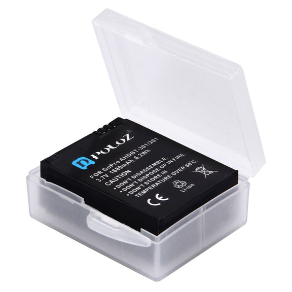 PULUZ Hard Plastic Transparent Battery Storage Box (for GoPro HERO8 Black /7 /6 /5 Battery)