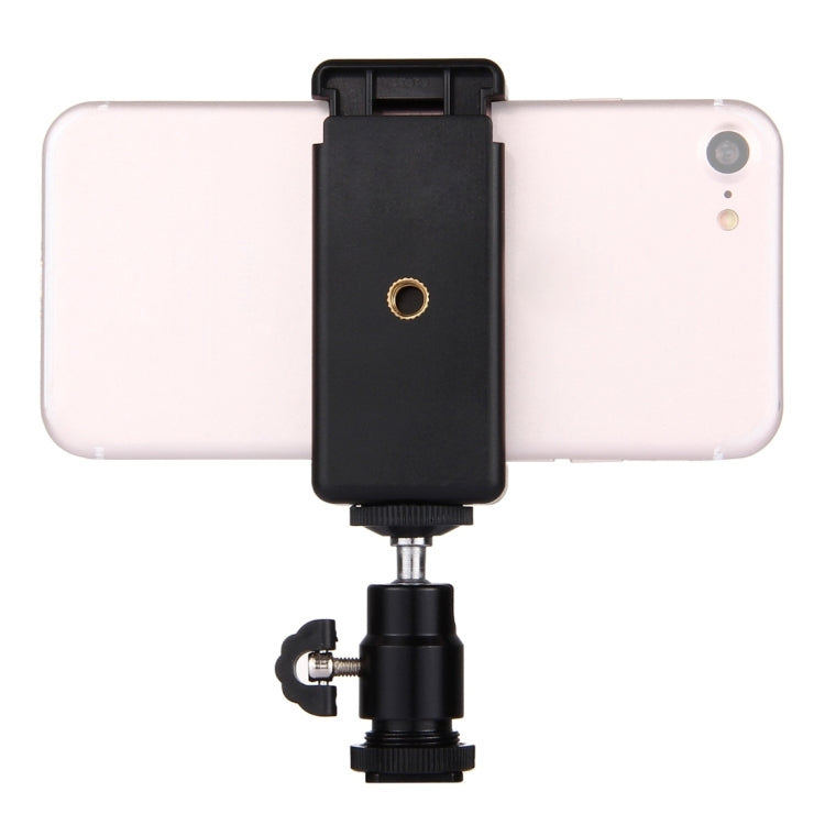 PULUZ 1/4 inch Hot Shoe Tripod Head +  Tripod Stand Clamp for iPhone, Samsung, Huawei, HTC, 5.5cm