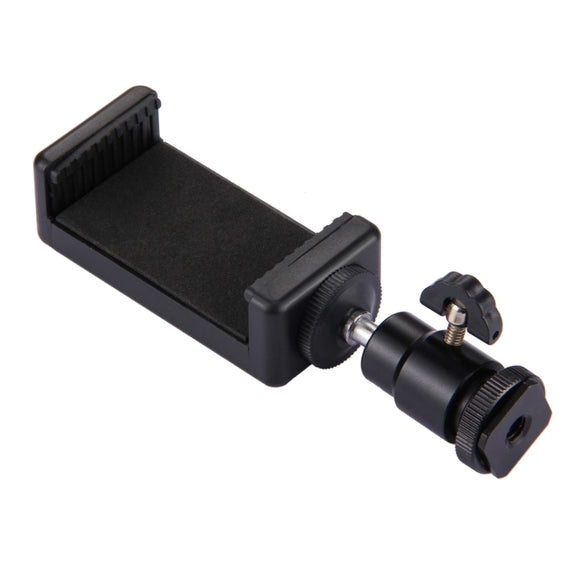 PULUZ 1/4 inch Hot Shoe Tripod Head +  Tripod Stand Clamp for iPhone, Samsung, Huawei, HTC, 5.5cm