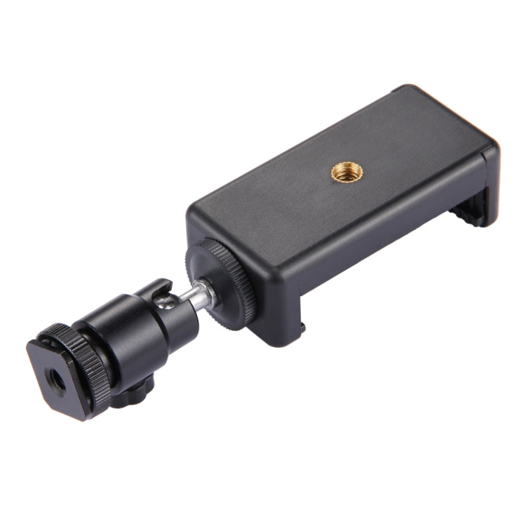 PULUZ 1/4 inch Hot Shoe Tripod Head +  Tripod Stand Clamp for iPhone, Samsung, Huawei, HTC, 5.5cm