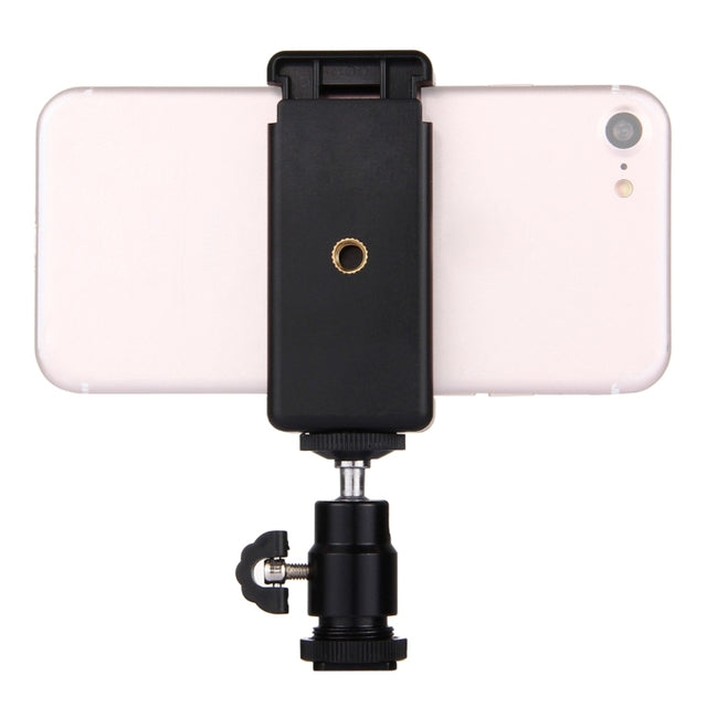 PULUZ 1/4 inch Hot Shoe Tripod Head +  Tripod Stand Clamp for iPhone, Samsung, Huawei, HTC, 5.5cm