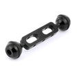 PULUZ 5.1 inch 13cm Aluminum Alloy Dual Balls Arm, Ball Diameter: 25mm(Black) - Diving Accessories by PULUZ | Online Shopping South Africa | PMC TechLife