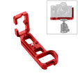 PULUZ 1/4 inch Vertical Shoot Quick Release L Plate Bracket Base Holder for Sony A7R / A7 / A7S(Red) - L-Bracket by PULUZ | Online Shopping South Africa | PMC TechLife | Buy Now Pay Later Mobicred