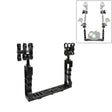 PULUZ Dual Handle Aluminium Tray Stabilizer with Dual Ball Aluminum Alloy Clamp for Underwater Camera Housings - free shipping - PMC TechLife - Order now!