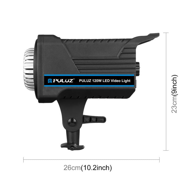 PULUZ 220V 120W Studio Video Light Dual Color Temperature Built-in Dissipate Heat System with Remote Control(UK Plug)