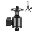 PULUZ 3/8 inch Outer Screw Metal Tripod Ball Head Adapter with Knob Lock(Black) - free shipping - PMC TechLife - Order now!