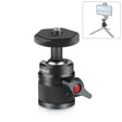 PULUZ 360 Panorama Aluminum Alloy Tripod Ball Head Adapter with Knob Lock(Black) - Tripod Heads by PULUZ | Online Shopping South Africa | PMC TechLife | Buy Now Pay Later Mobicred