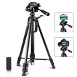 PULUZ Aluminum Selfie Live Tripod Mount with Three-dimensional Head & Phone Clamp(Black) - free shipping - PMC TechLife - Order now!