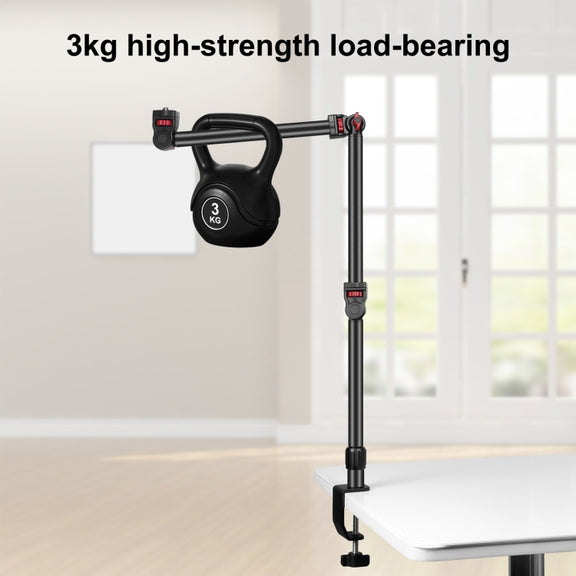 PULUZ Overhead Camera Mount C-Clamp Desk Stand Live Holder(Black)