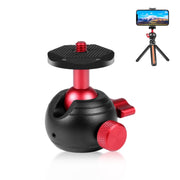 PULUZ 360 Degree Panoramic Metal Tripod Ball Head Adapter(Red)