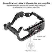 For Canon EOS R10 PULUZ Metal Camera Cage Stabilizer Rig (Black)