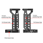 For Sony ZV-E1 PULUZ Aluminum Alloy Camera Cage Stabilizer (Black)