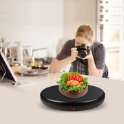 PULUZ 45cm Remote Control Adjusting Speed Rotating Turntable Display Stand, Black, Load 100kg(EU Plug)