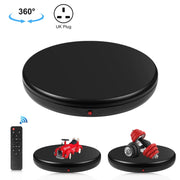 PULUZ 45cm Remote Control Adjusting Speed Rotating Turntable Display Stand, Black, Load 100kg(UK Plug)