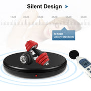 PULUZ 45cm Remote Control Adjusting Speed Rotating Turntable Display Stand, Black, Load 100kg(UK Plug)