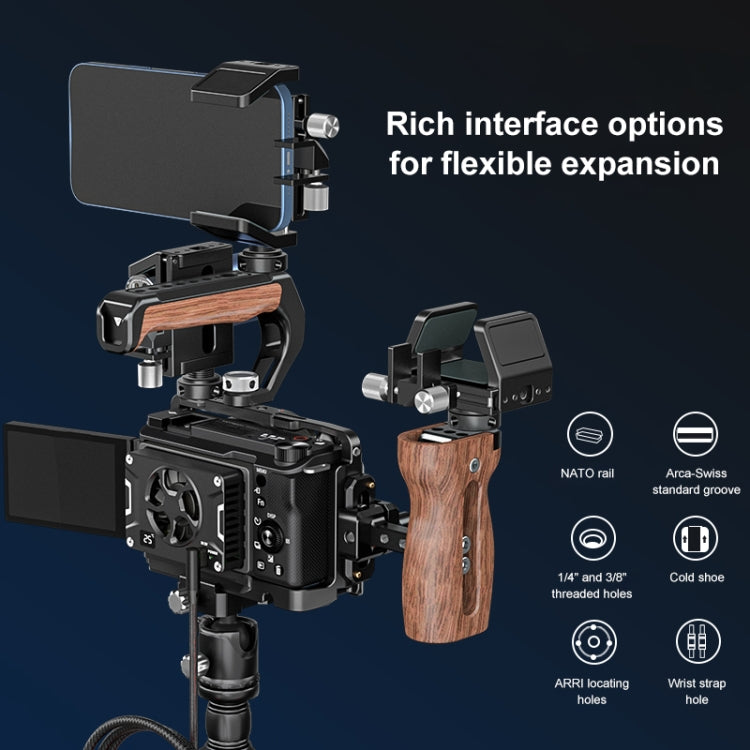 For Sony ZV-E10 II / ZV-E10M2 PULUZ Metal Camera Cage Stabilizer Rig (Black)