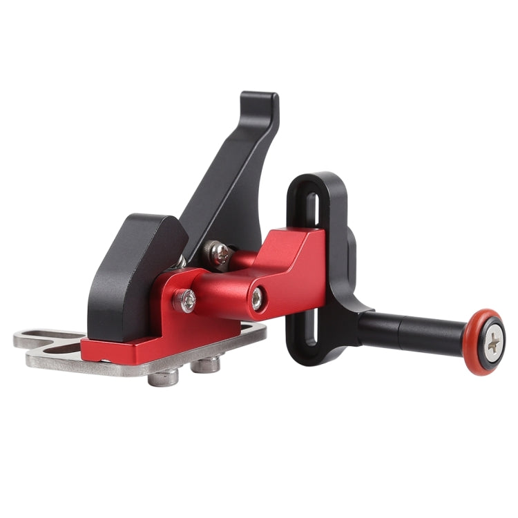 PULUZ Shutter Release Trigger Extension Adapter Lever Mount for Underwater Arm System(Black Red)