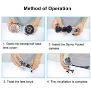 PULUZ 60m Underwater Water-resistant Housing Diving Case Cover for DJI Osmo Pocket