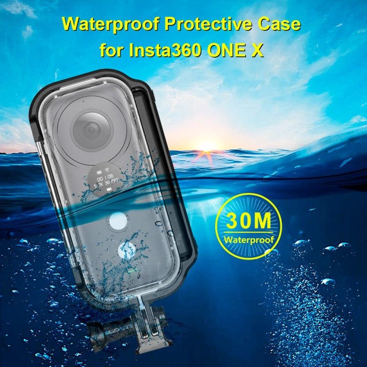 PULUZ 30m Underwater Water-resistant Housing Protective Case for Insta360 ONE X, with Buckle Basic Mount & Screw