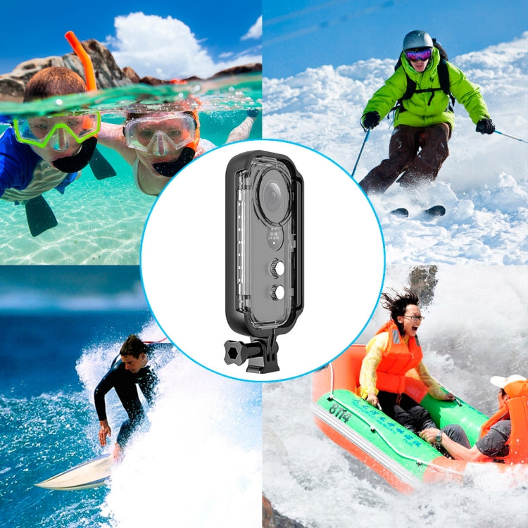 PULUZ 30m Underwater Water-resistant Housing Protective Case for Insta360 ONE X, with Buckle Basic Mount & Screw