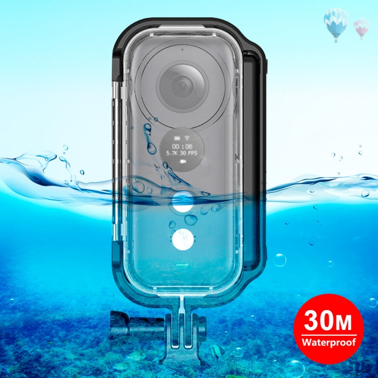 PULUZ 30m Underwater Water-resistant Housing Protective Case for Insta360 ONE X, with Buckle Basic Mount & Screw
