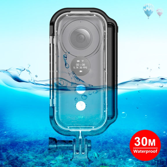 PULUZ 30m Underwater Water-resistant Housing Protective Case for Insta360 ONE X, with Buckle Basic Mount & Screw