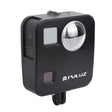 PULUZ for GoPro Fusion Housing Shell CNC Aluminum Alloy Protective Cage with Basic Mount & Lens Caps(Black) - free shipping - PMC TechLife - Order now!