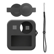PULUZ for GoPro Max Dual Lens Caps Case + Body Silicone Protective Case(Black)