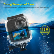 PULUZ 45m Underwater Water-resistant Housing Diving Case for GoPro MAX, with Buckle Basic Mount & Screw
