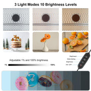 PULUZ Photo Studio Light Box Portable 60 x 40cm Cuboid Photography Studio Tent Kit with 4 Color Backdrops (US Plug)