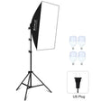 PULUZ 50x70cm Studio Softbox + 2m Tripod Mount + 4 x E27 20W 5700K White Light LED Light Bulb Photography Lighting Kit(US Plug) - free shipping - PMC TechLife - Order now!