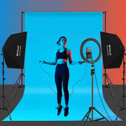 PULUZ 50x70cm Studio Softbox + 2m Tripod Mount + 4 x E27 20W 5700K White Light LED Light Bulb Photography Lighting Kit(US Plug)