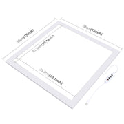 PULUZ 1000LM LED Acrylic No Polar Dimming Shadowless Light Pad with Switch for 40cm Photo Studio Box(EU Plug)