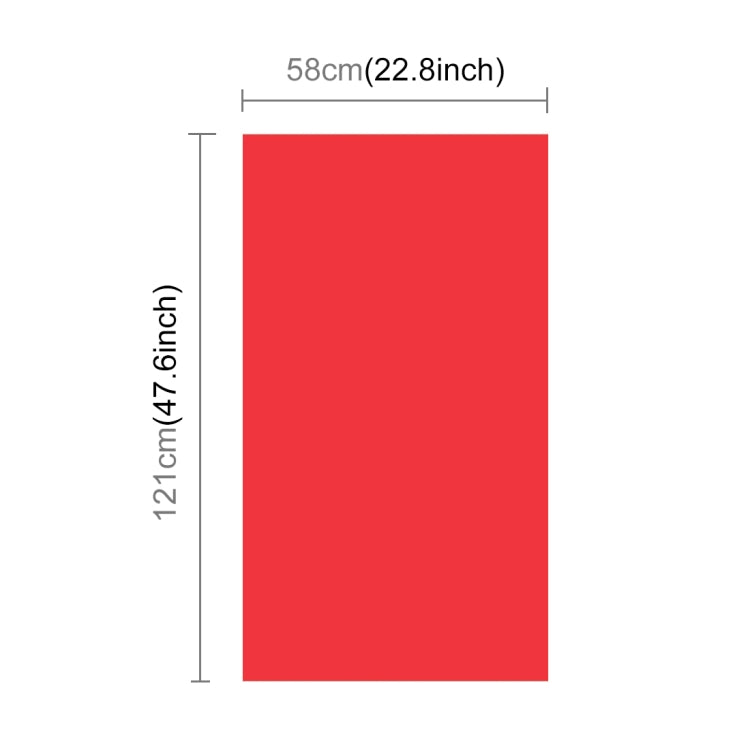 PULUZ Photography Background PVC Paper Kits for Studio Tent Box, Size: 121cm x 58cm(Red)
