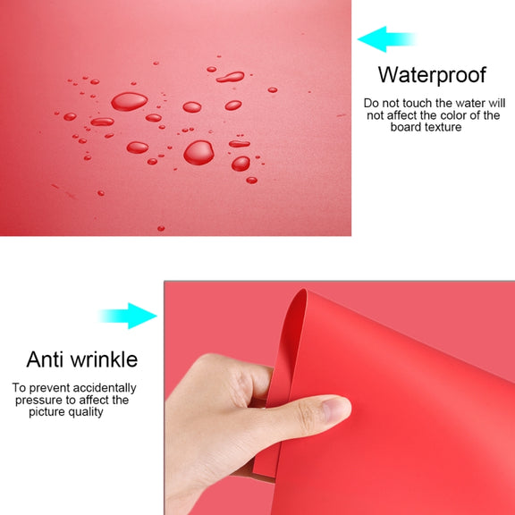 PULUZ Photography Background PVC Paper Kits for Studio Tent Box, Size: 121cm x 58cm(Red)