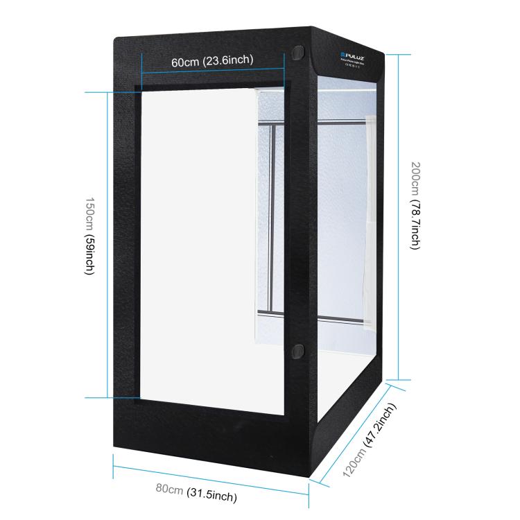 PULUZ 2m 240W 5500K Photo Light Studio Box Kit for Clothes / Adult Model Portrait(EU Plug)