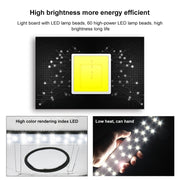 PULUZ 30W 1690LM 60 LEDs SMD 5730 5500K Aluminum Base Light Panel for 60cm Studio Tent