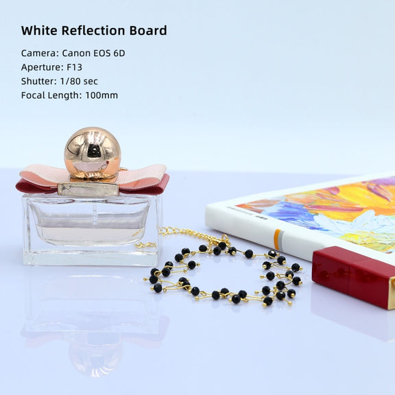 PULUZ 29cm Photography Acrylic Reflective Display Table Background Board(White)
