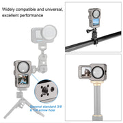 PULUZ CNC Aluminum Alloy Cage for DJI Action 2(Titanium Color)