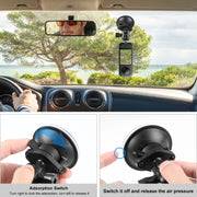 PULUZ 1/4 inch Magic Arm Suction Cup Mount (Black)