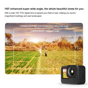 PULUZ Max Lens Mod Wide Angle Lens for GoPro Hero13 Black / Hero12 Black / Hero11 Black / HERO10 Black / HERO9 Black(Black)