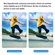 PULUZ Max Lens Mod Wide Angle Lens for GoPro Hero13 Black / Hero12 Black / Hero11 Black / HERO10 Black / HERO9 Black(Black)