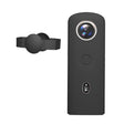 PULUZ Silicone Protective Case with Lens Cover for Ricoh Theta SC2 360 Panoramic Camera(Black) - Silicone Cases by PULUZ | Online Shopping South Africa | PMC TechLife | Buy Now Pay Later Mobicred