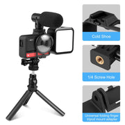 PULUZ Plastic Frame Case with Lens Guard for Insta360 One RS 360 Edition(Black)