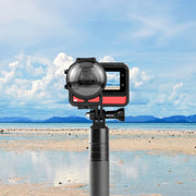 PULUZ Plastic Frame Case with Lens Guard for Insta360 One RS 360 Edition(Black)