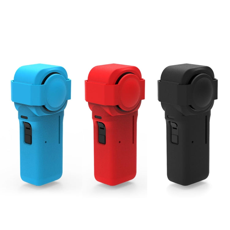 PULUZ Silicone Protective Case with Lens Cover for Insta360 One RS 1-Inch 360 Edition(Red)