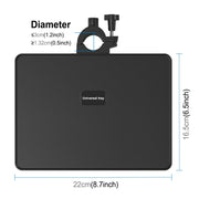 PULUZ Standard Version Live Tripod Sound Card Tray, Size: 16.5 x 22cm (Black)